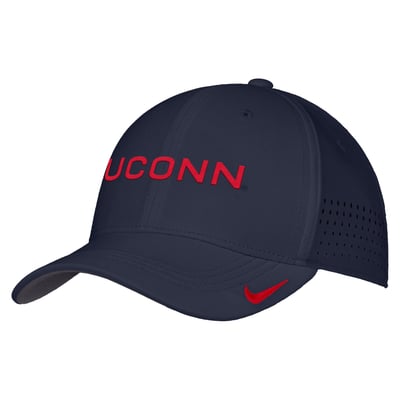UConn Huskies Nike 2026 On-Field AeroBill SwooshFlex Dri-FIT Hat - Navy