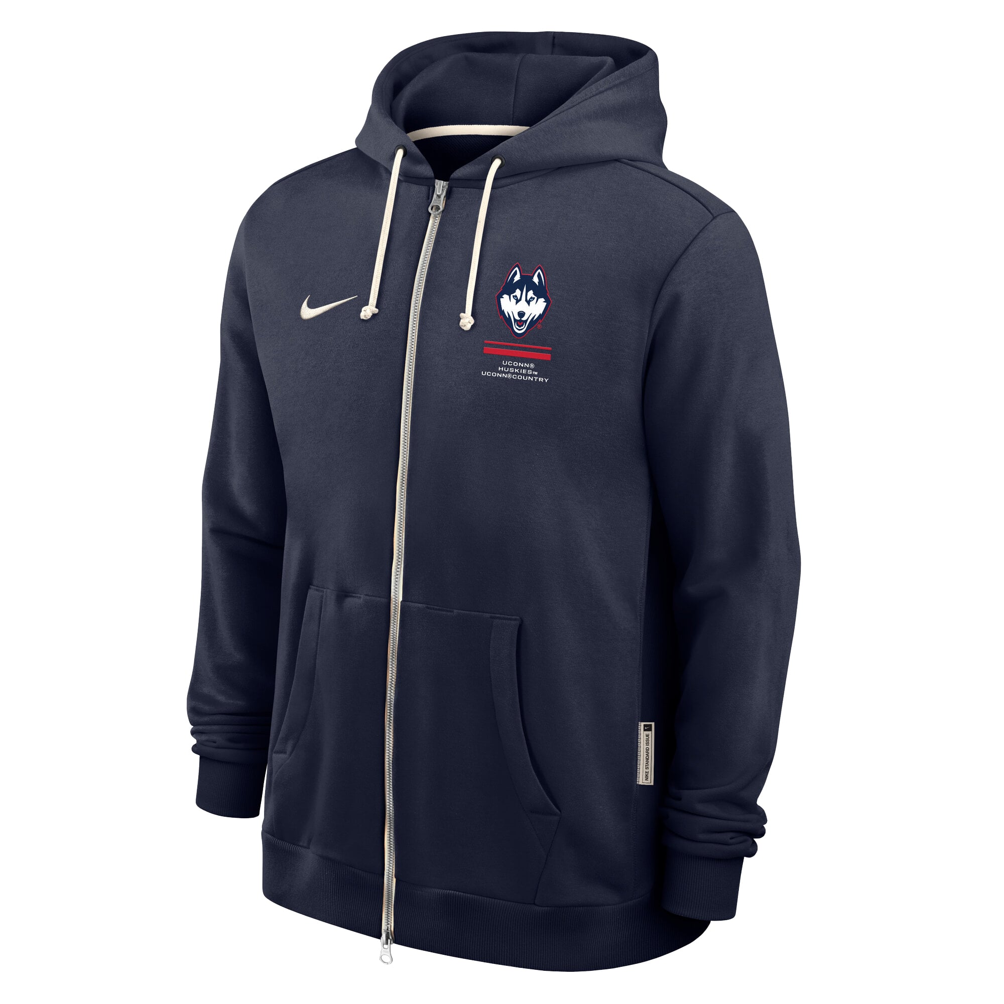 Men's Nike Navy UConn Huskies 2026 Sideline Dri-FIT Full-Zip Hoodie