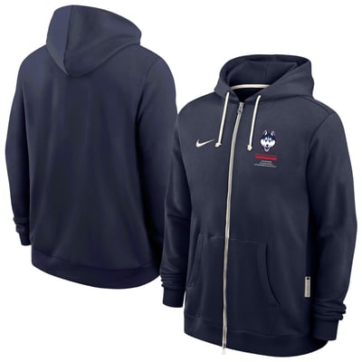 UConn Huskies Nike 2026 Sideline Dri-FIT Full-Zip Hoodie - Navy