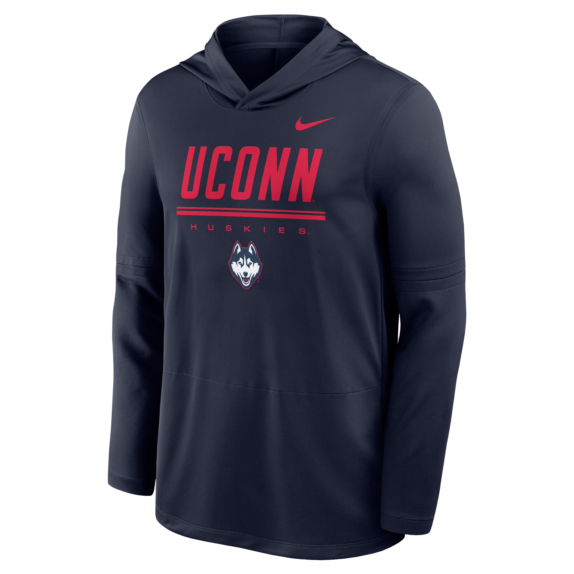 Men's Nike Navy UConn Huskies 2026 Sideline Dri-FIT Lightweight Hooded Top
