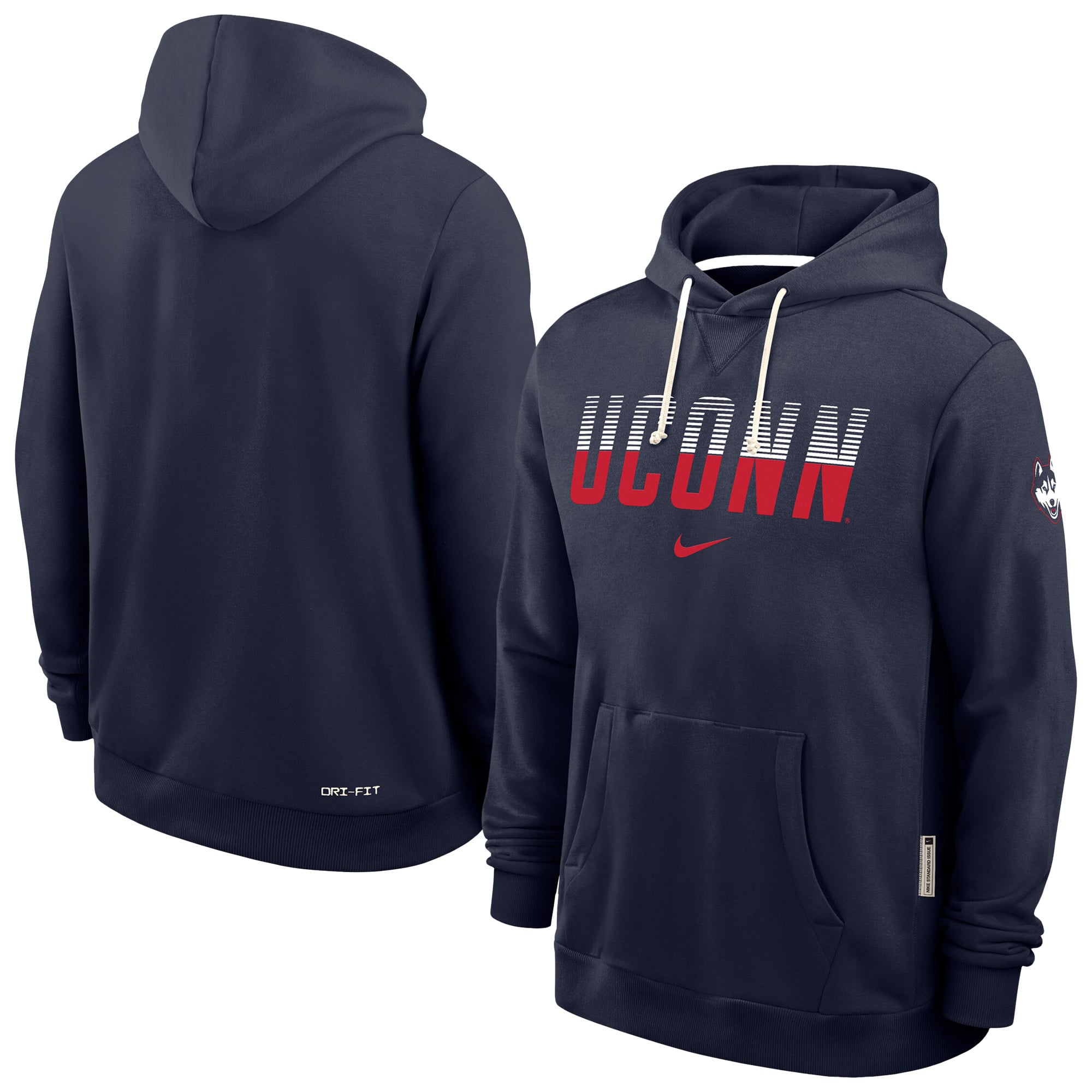 Men's Nike Navy UConn Huskies 2026 Sideline Standard Issue Dri-FIT Hoodie