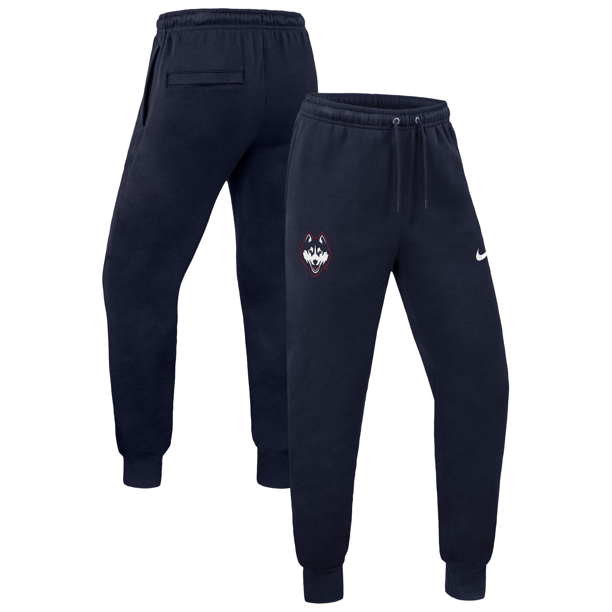 Pantalon de jogging en polaire Nike UConn Huskies Club bleu marine pour homme