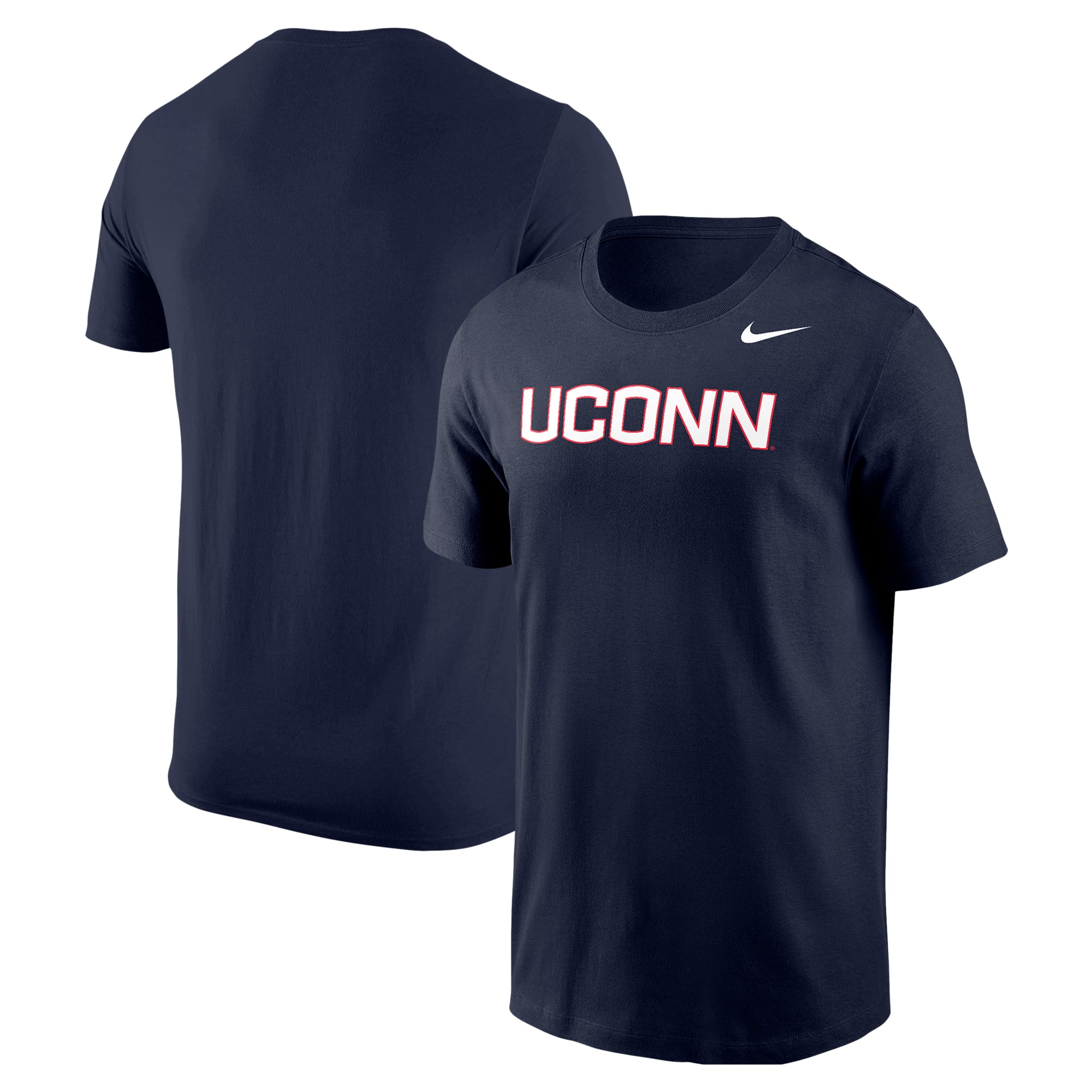 T-shirt Nike bleu marine avec logo UConn Huskies pour homme