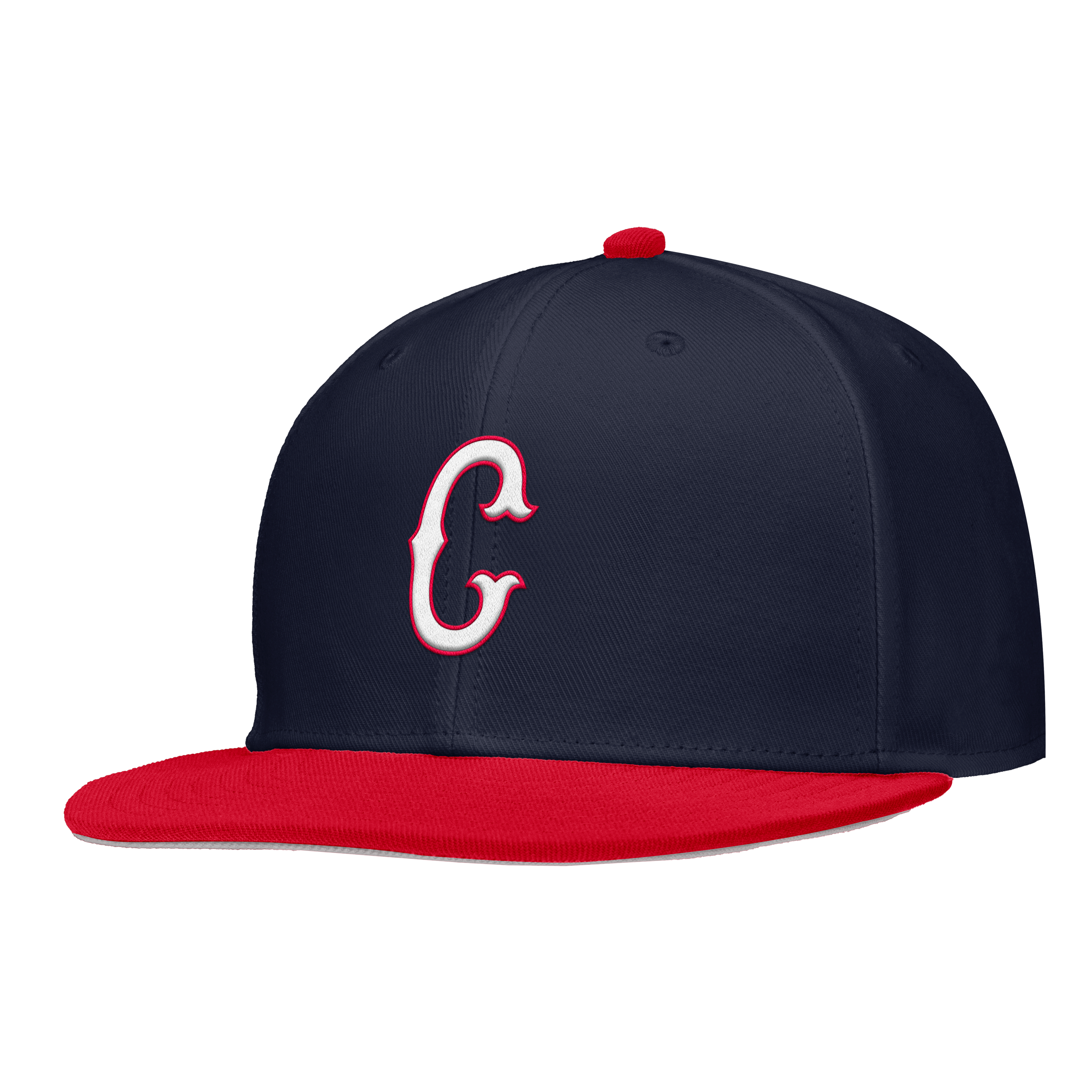 Men's Nike Navy/Red UConn Huskies On-Field Baseball Replica Dri-FIT 2-Tone Fitted Hat