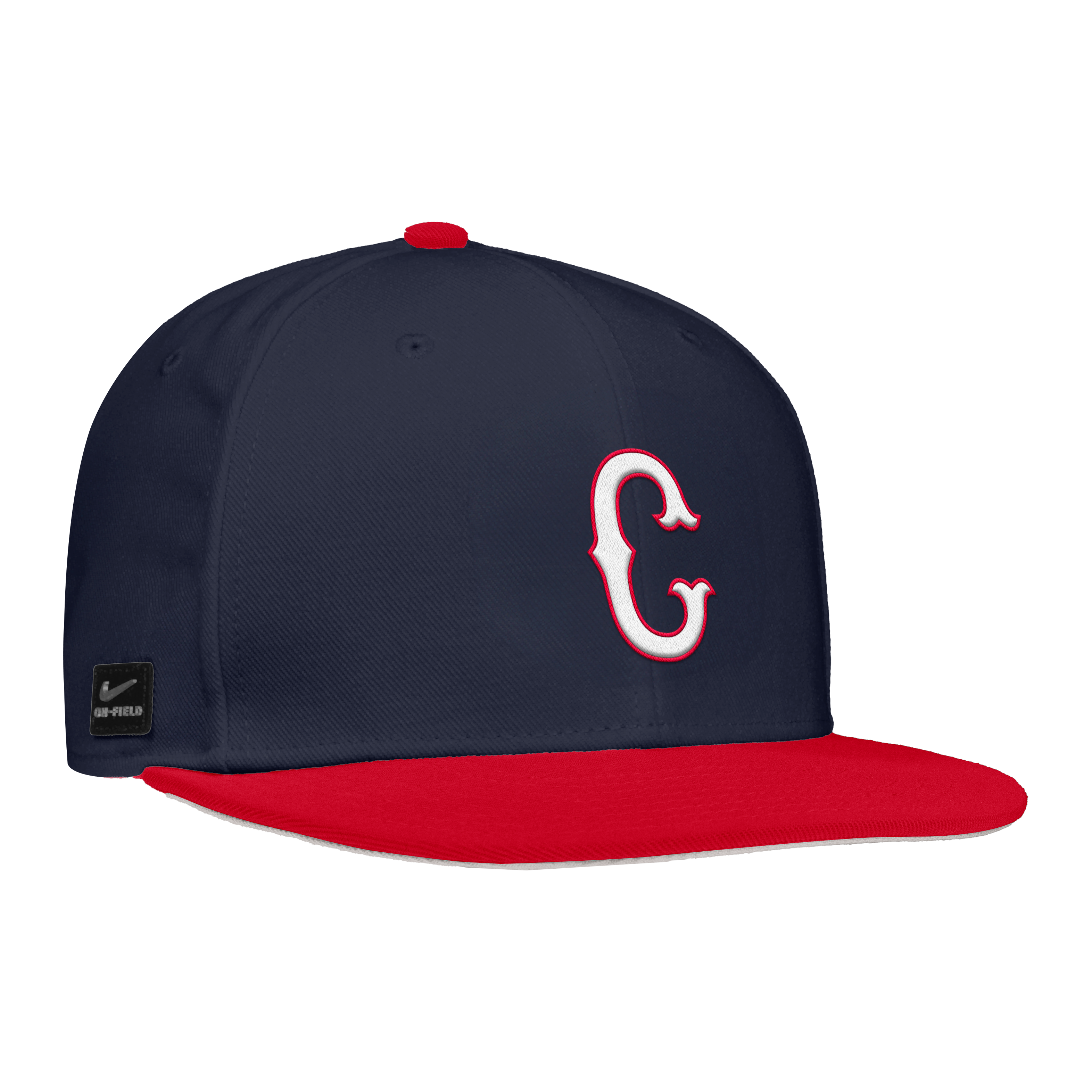 Men's Nike Navy/Red UConn Huskies On-Field Baseball Replica Dri-FIT 2-Tone Fitted Hat
