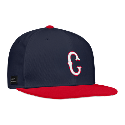 UConn Huskies Nike On-Field Baseball Replica Dri-FIT 2-Tone Fitted Hat - Navy/Red
