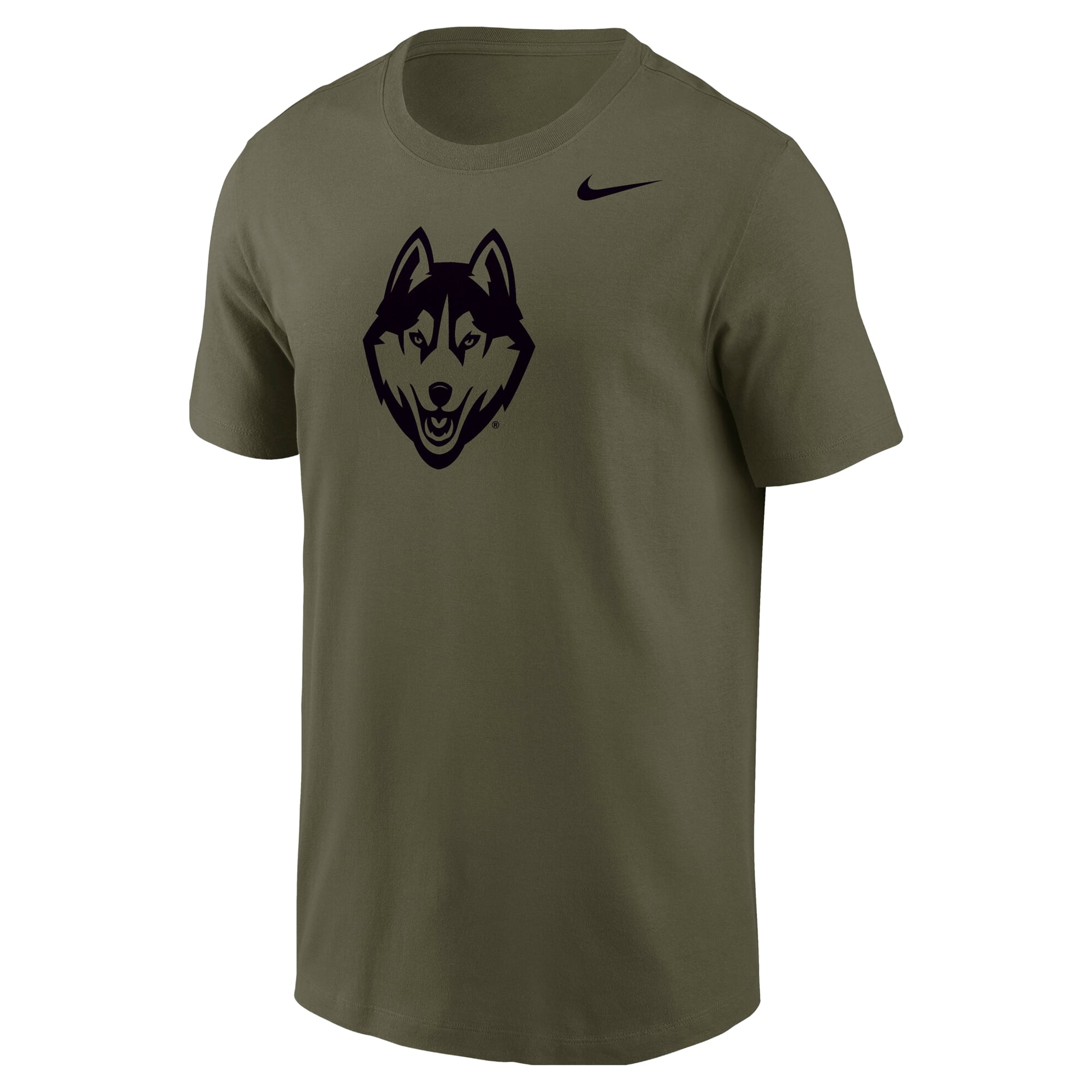 T-shirt militaire Nike UConn Huskies olive pour homme