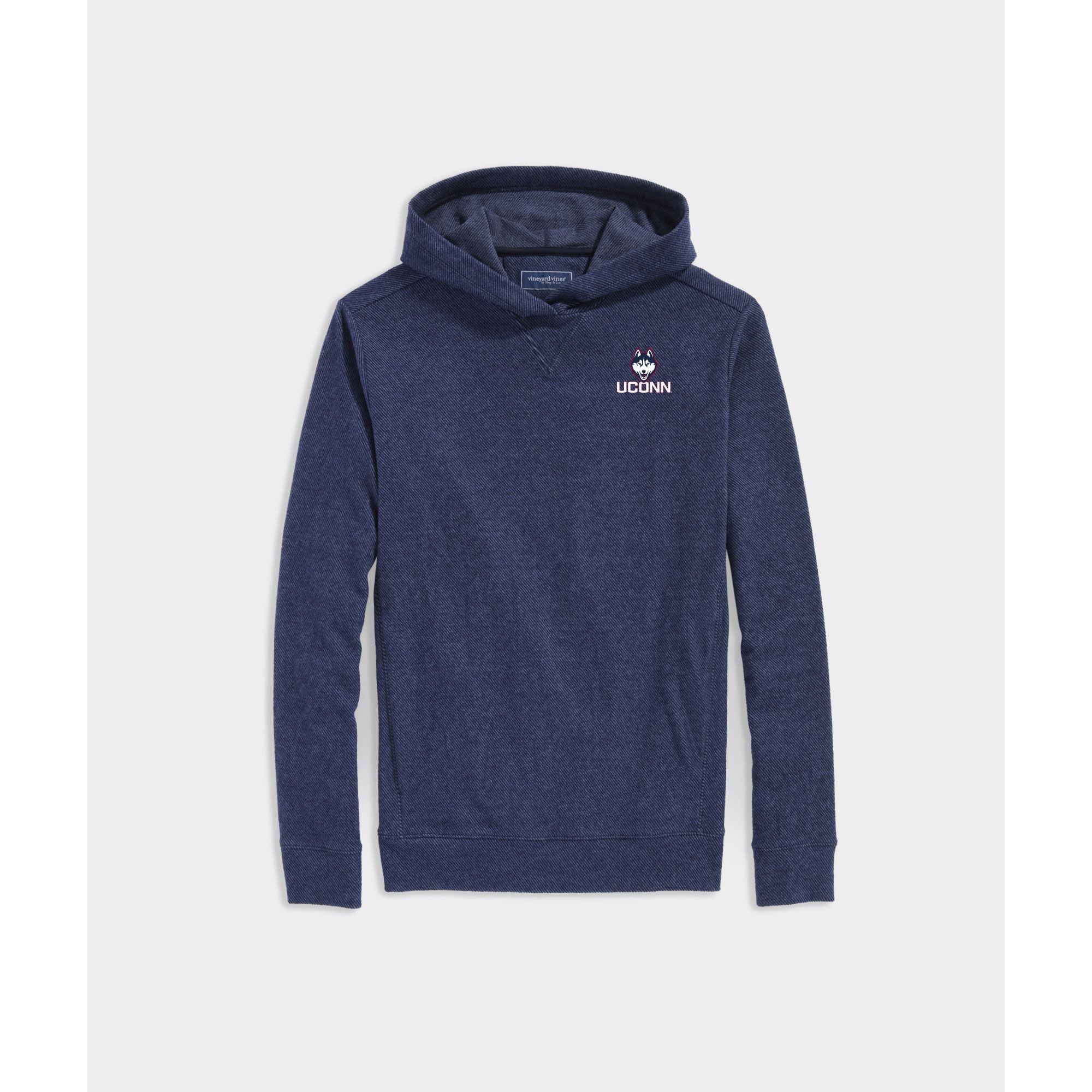 Mens Vineyard Vines navy University of Connecticut CALMWATER HOODIE