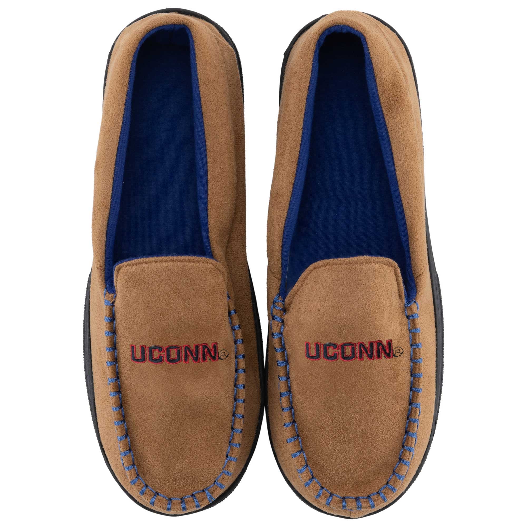 Chaussons mocassins ZooZatz UConn Huskies pour hommes