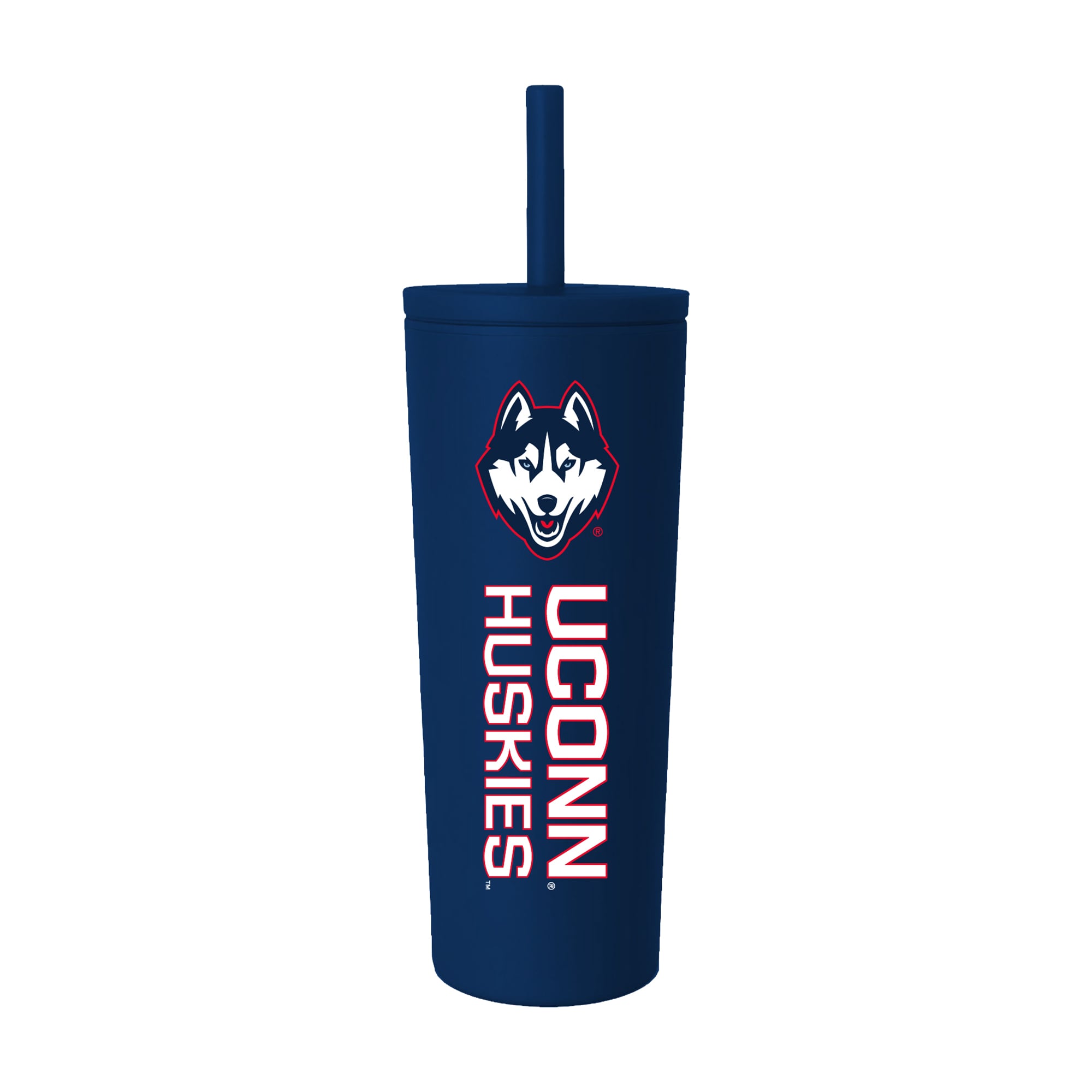 UConn Huskies 24oz. No Spill Straw Tumbler