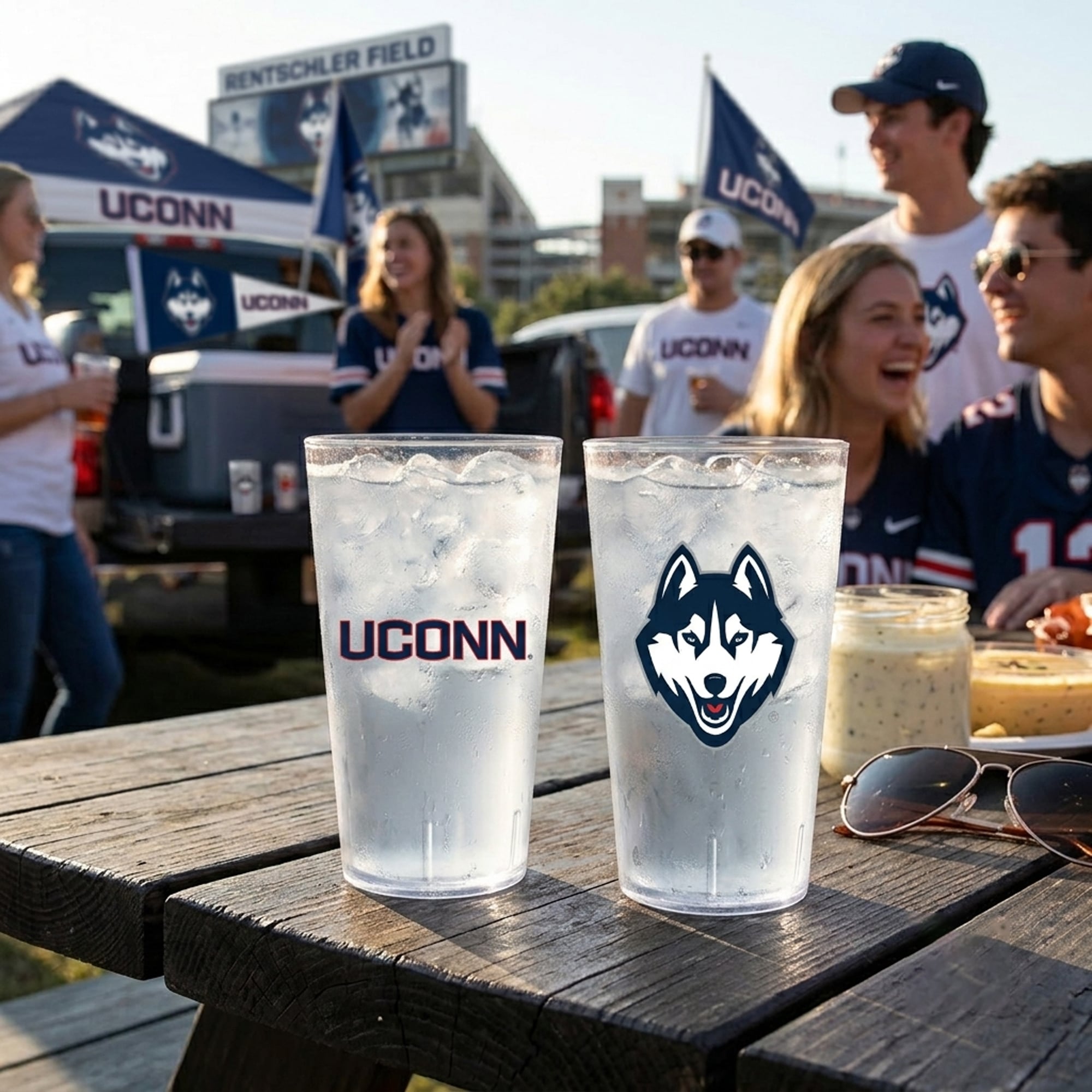 UConn Huskies 24oz. Two-Pack Tritan Tumbler Set