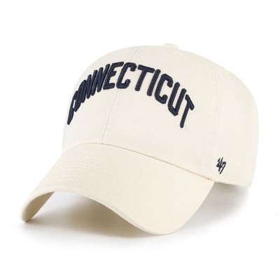  UConn Huskies '47 Unisex Vault Clean Up Adjustable Hat - Sand