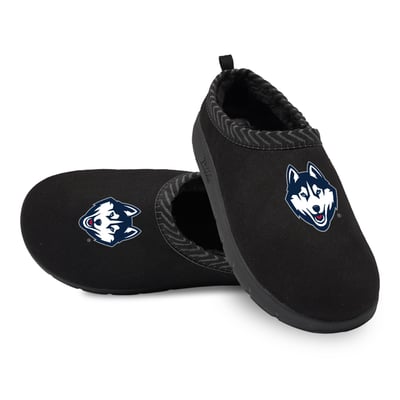 UConn Huskies ISlide Unisex Primary Logo Mission Slipper - Black
