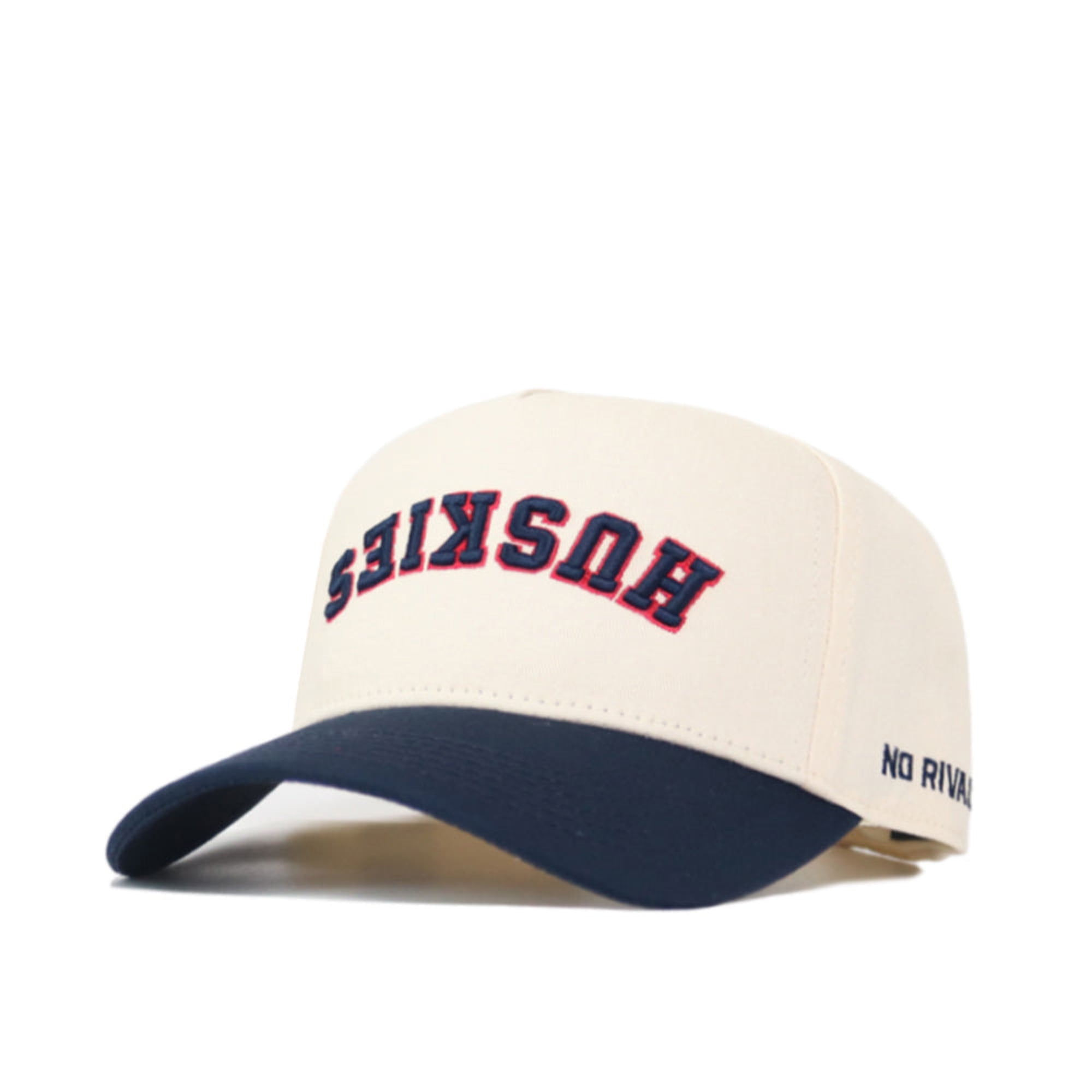 Unisex No Rivals Natural/Navy UConn Huskies Upside Down Classic Colors Adjustable Hat