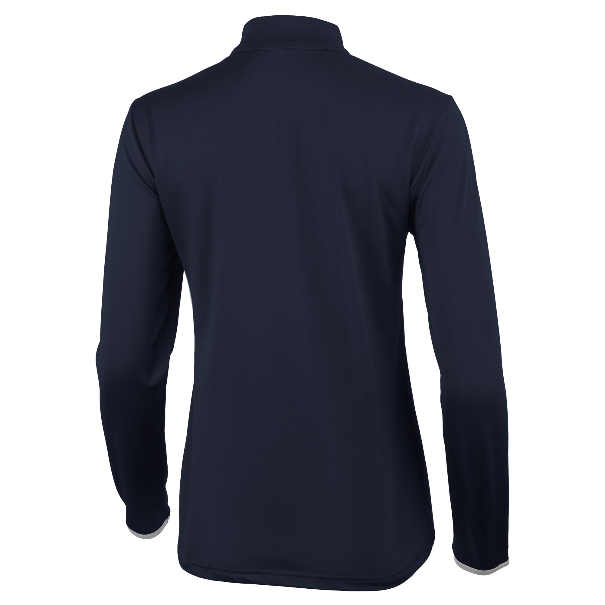 Pull à col zippé Antigua bleu marine/gris UConn Huskies pour femme