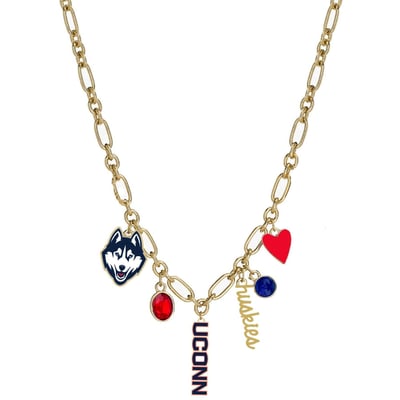 UConn Huskies CANVAS Style Women's Game Day Charm Necklace