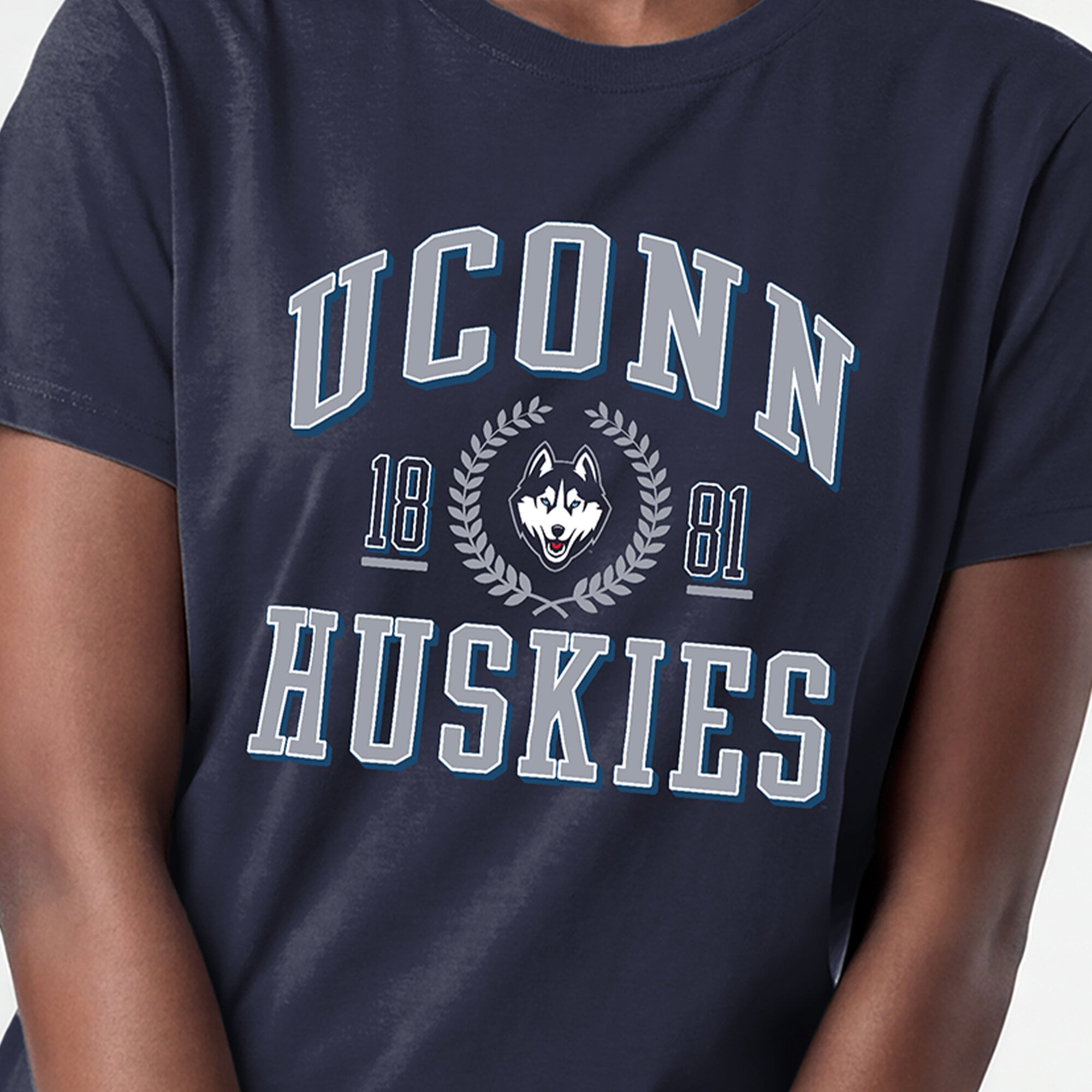 Women's Champion Navy UConn Huskies Lifestyle T-Shirt