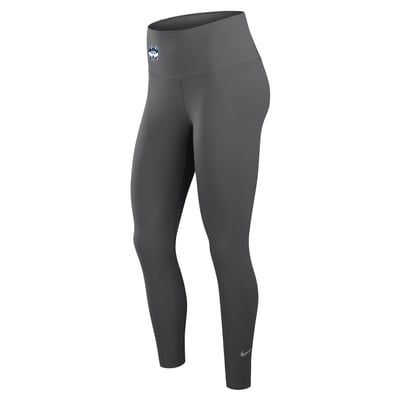 UConn Huskies Nike Women's One Dri-FIT High-Rise Leggings - Gray