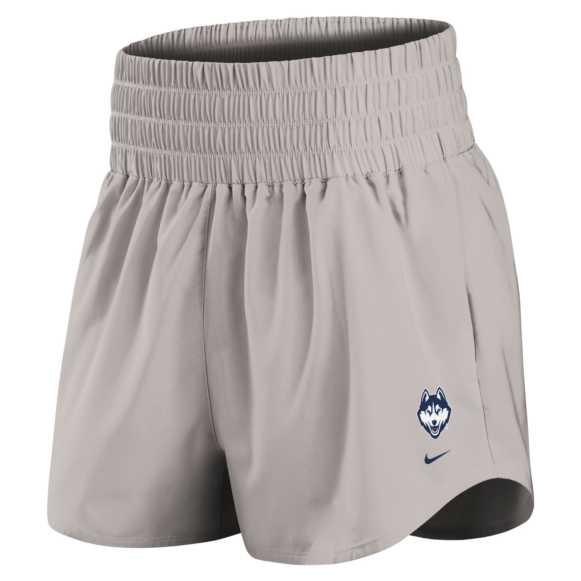 Women's Nike Gray UConn Huskies Ultra Dri-FIT High-Rise Shorts