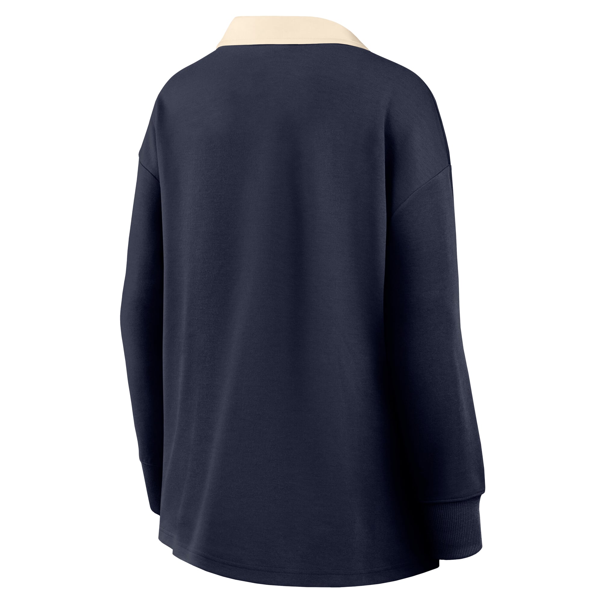 Women's Nike Navy UConn Huskies Oversized Dri-FIT Long Sleeve V-Neck Polo