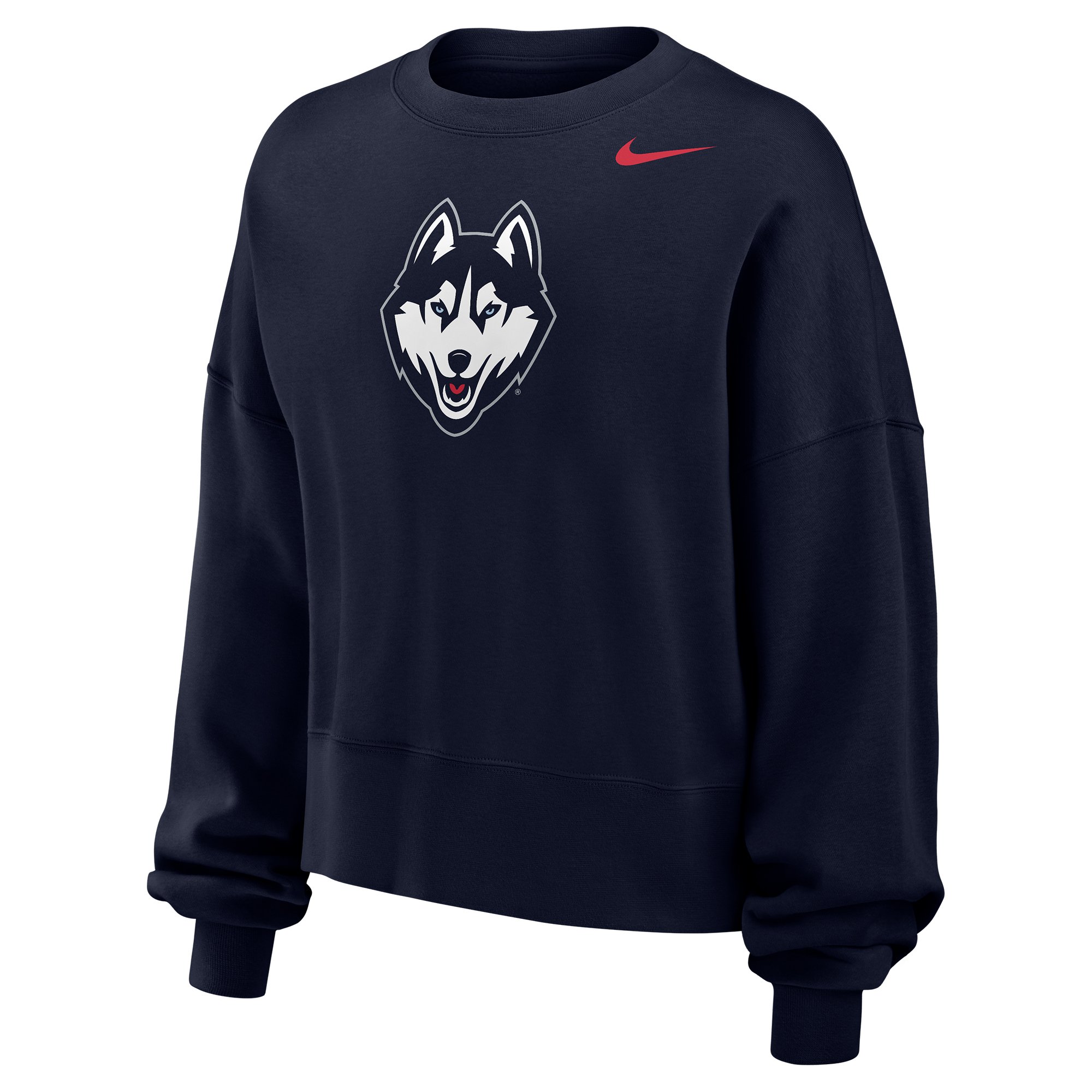 Sweat-shirt polaire Nike UConn Huskies Phoenix bleu marine pour femme