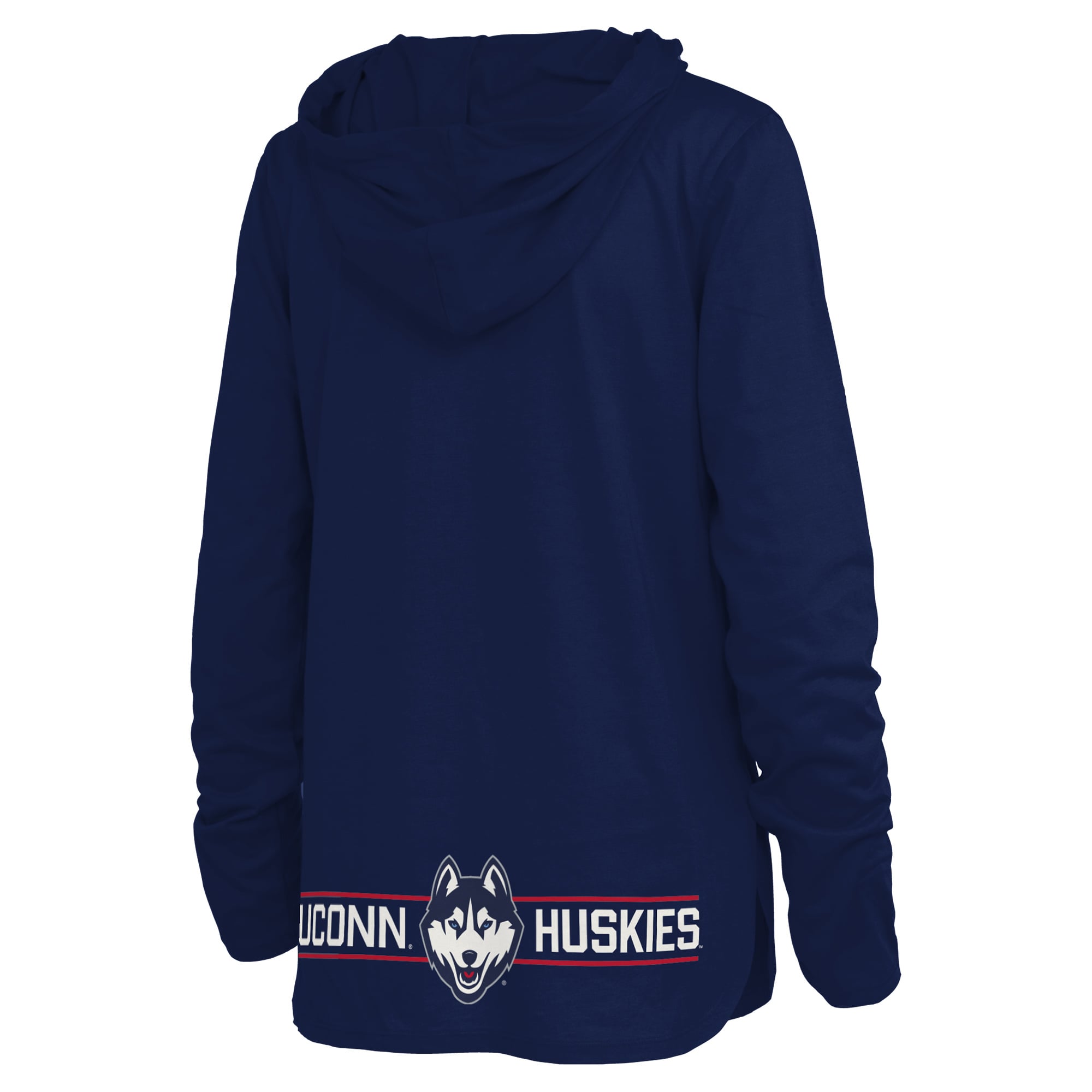 T-shirt à capuche manches longues Allie des UConn Huskies, bleu marine, pour femmes, Pressbox