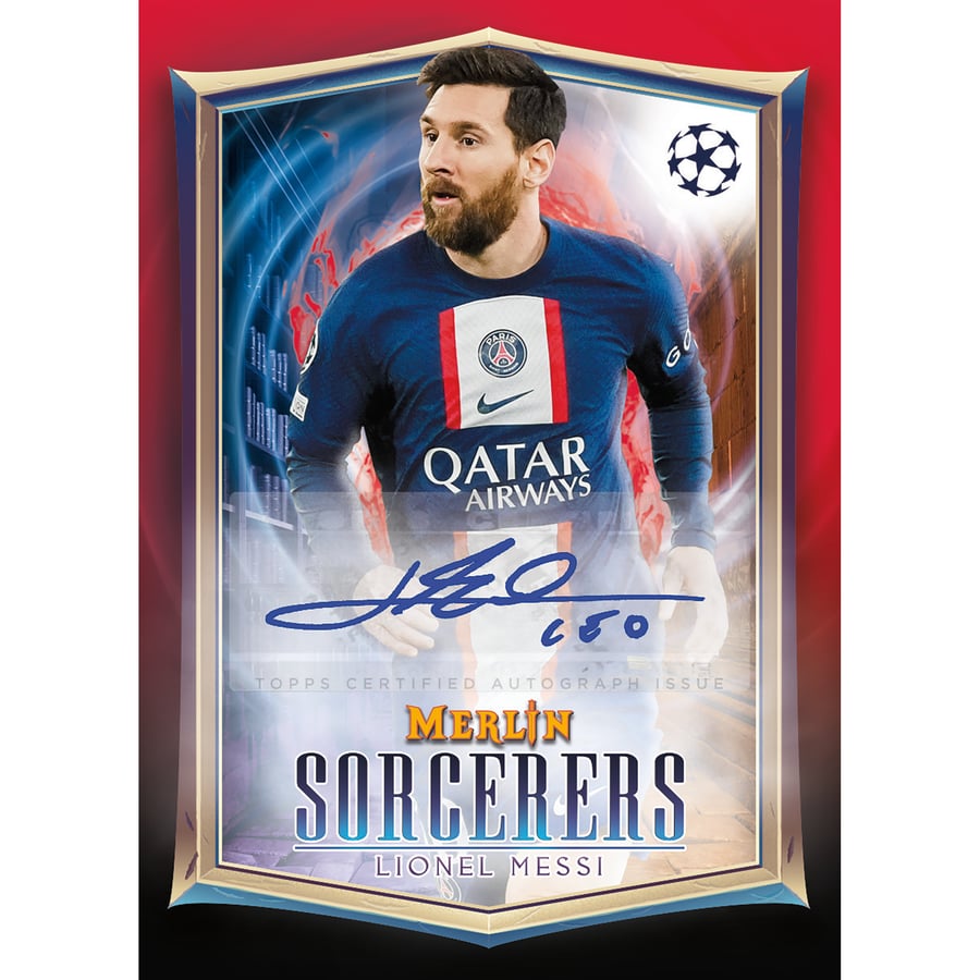 2022-23 Topps Merlin UEFA Club Competitions Factory Sealed Hobby Box