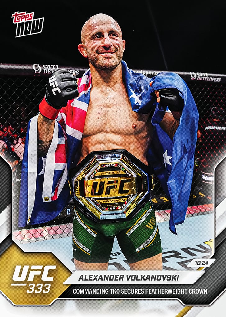 Alexander Volkanovski - 2026 UFC Topps NOW® - Card 37