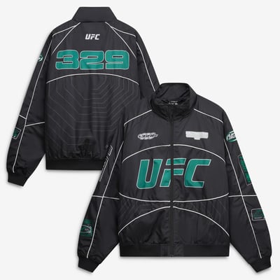  UFC 329 Full-Zip Racing Jacket - Black