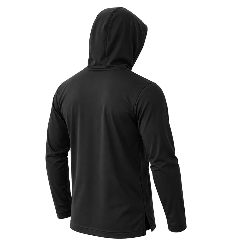 Men's UFC Black Dynasty Athleisure Long Sleeve Hooded T-Shirt