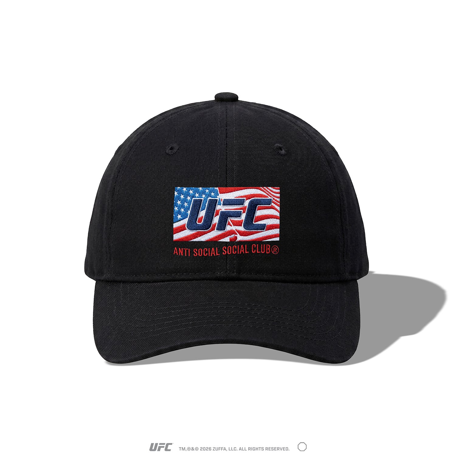 Unisex ASSC Americana Feat. UFC Freedom 250 Black Adjustable Hat