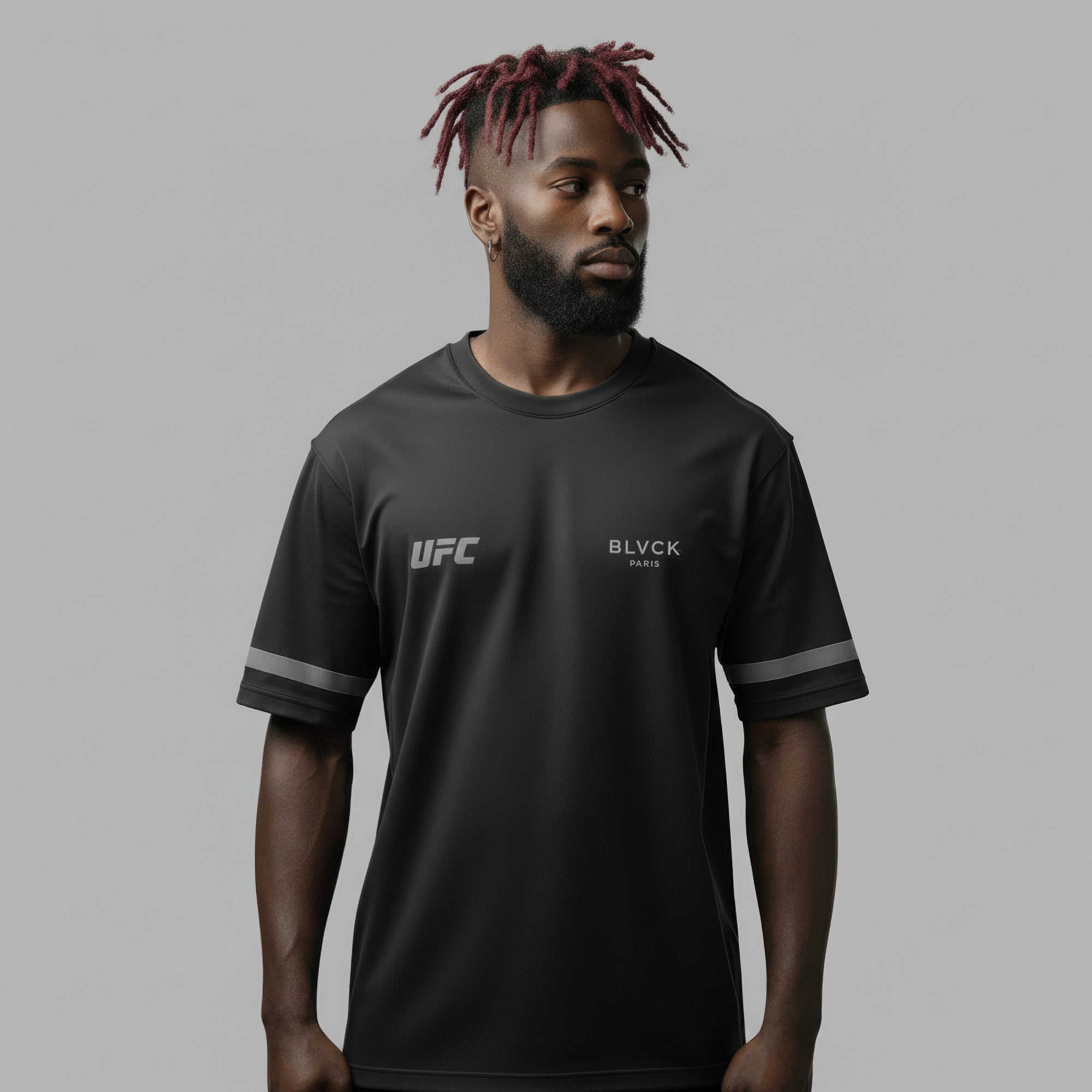 Unisex Blvck Paris x UFC Black Sparring T-Shirt