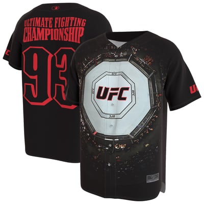 UFC ProSphere Unisex Bird's Eye View Baseball Fashion Jersey - Black