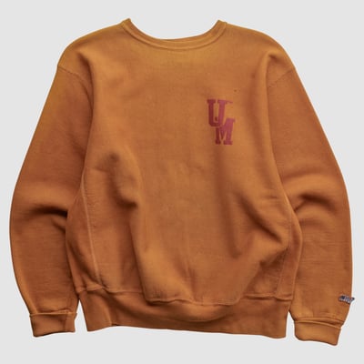 UMass Minutemen MV Sport 2000s Pullover Sweatshirt - Clay - M by Fanatics Real Vintage