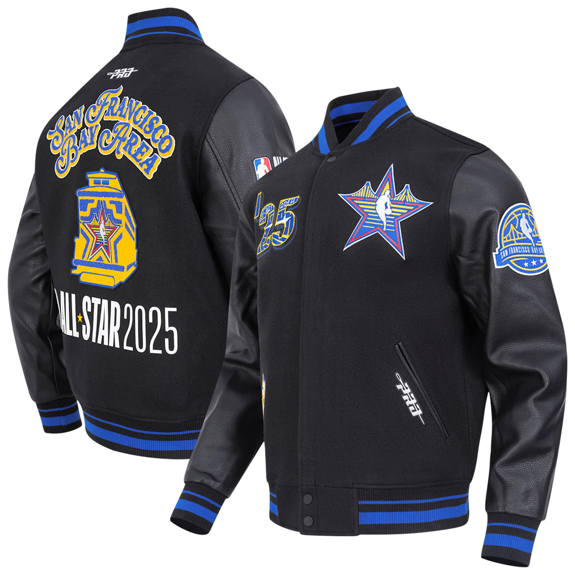 Unisex Pro Standard Black 2025 NBA All-Star Game Wool Varsity Full 