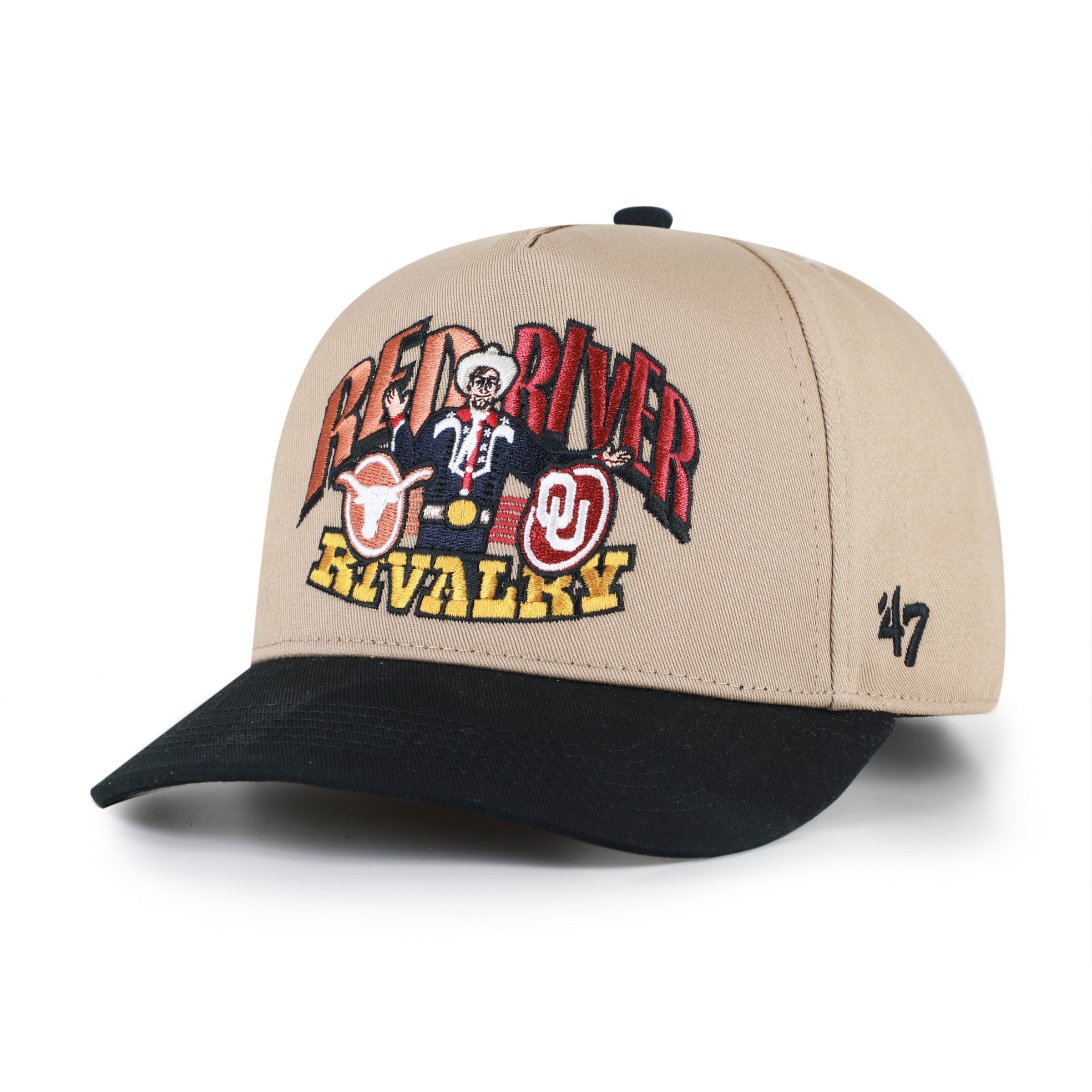 Casquette unisexe '47 kaki/noir Red River Rivalry Hitch réglable