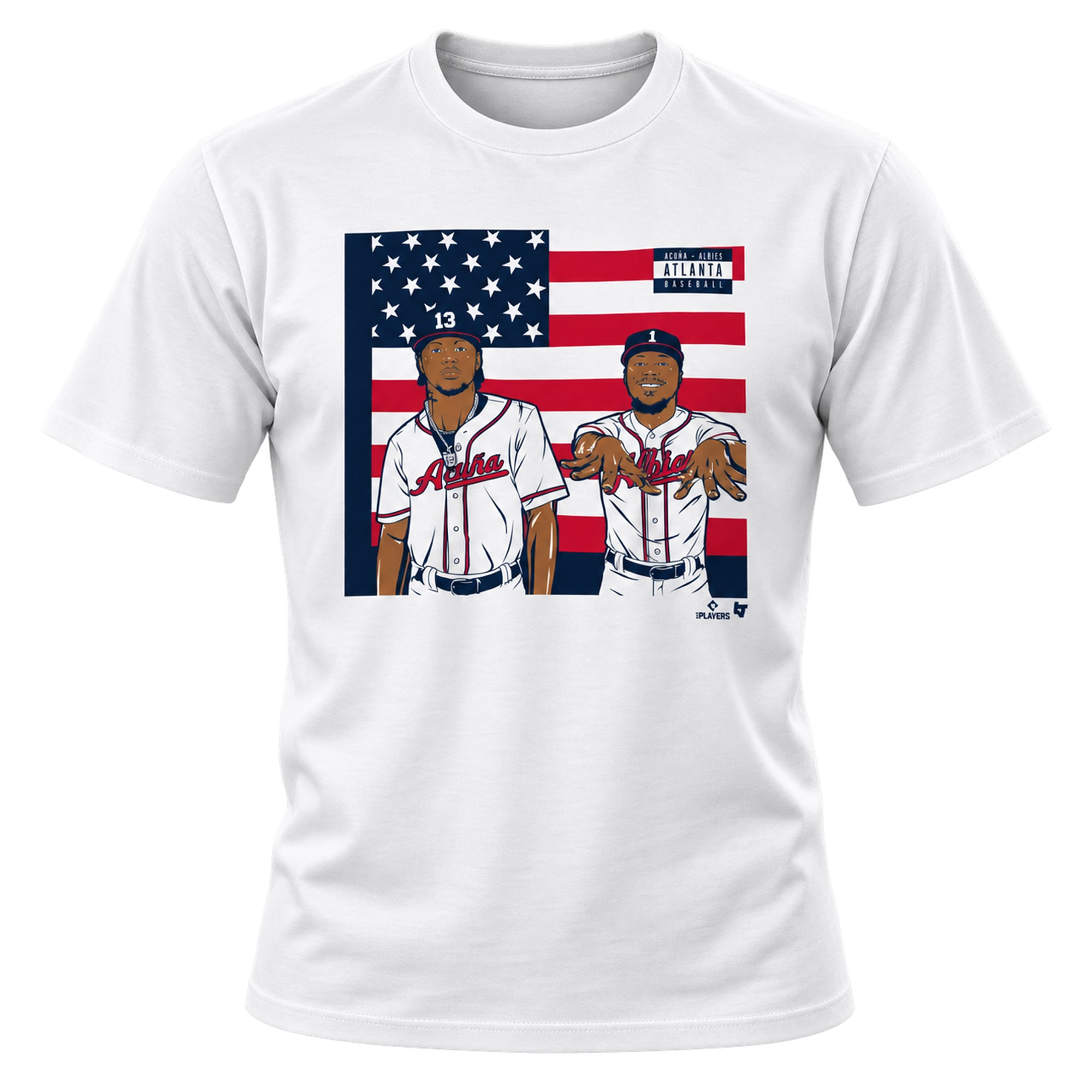 Unisex BreakingT Ronald Acuña Jr. & Ozzie Albies White ATL Icons T-Shirt