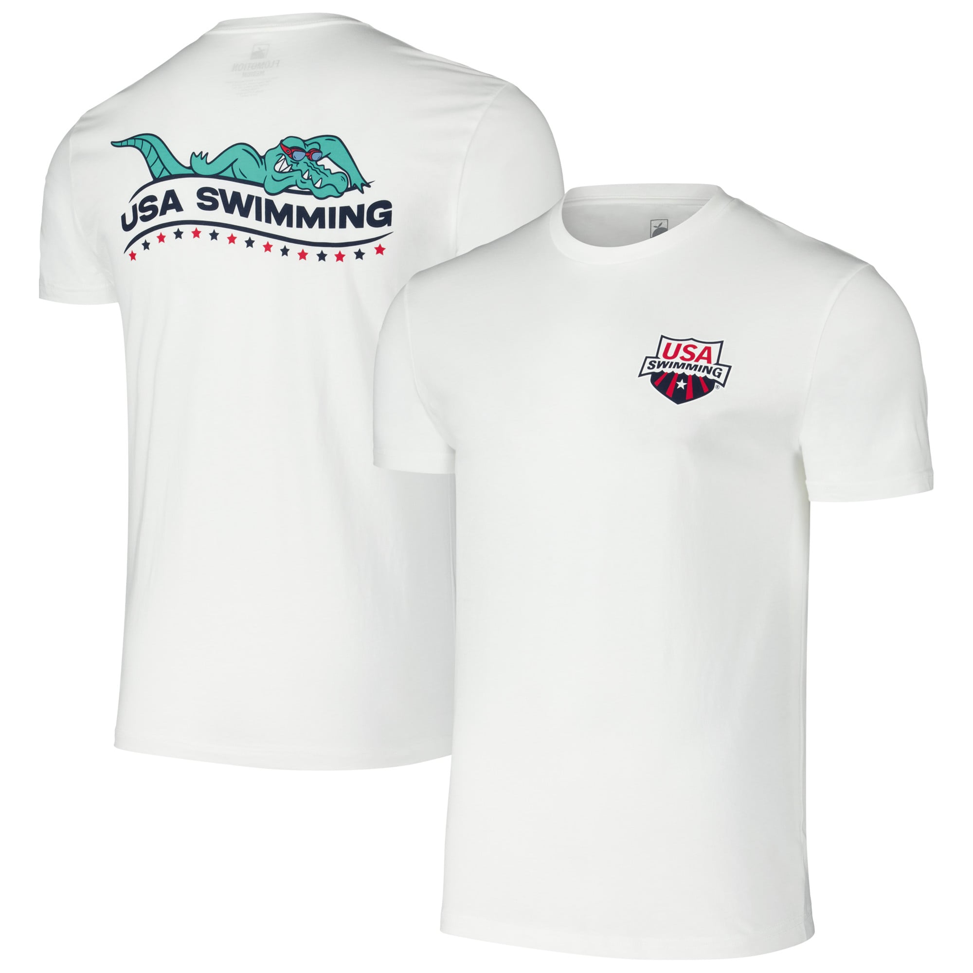 B36】USA OlympicオリンピックSWIMMNGプリントTee USA Swimming T 
