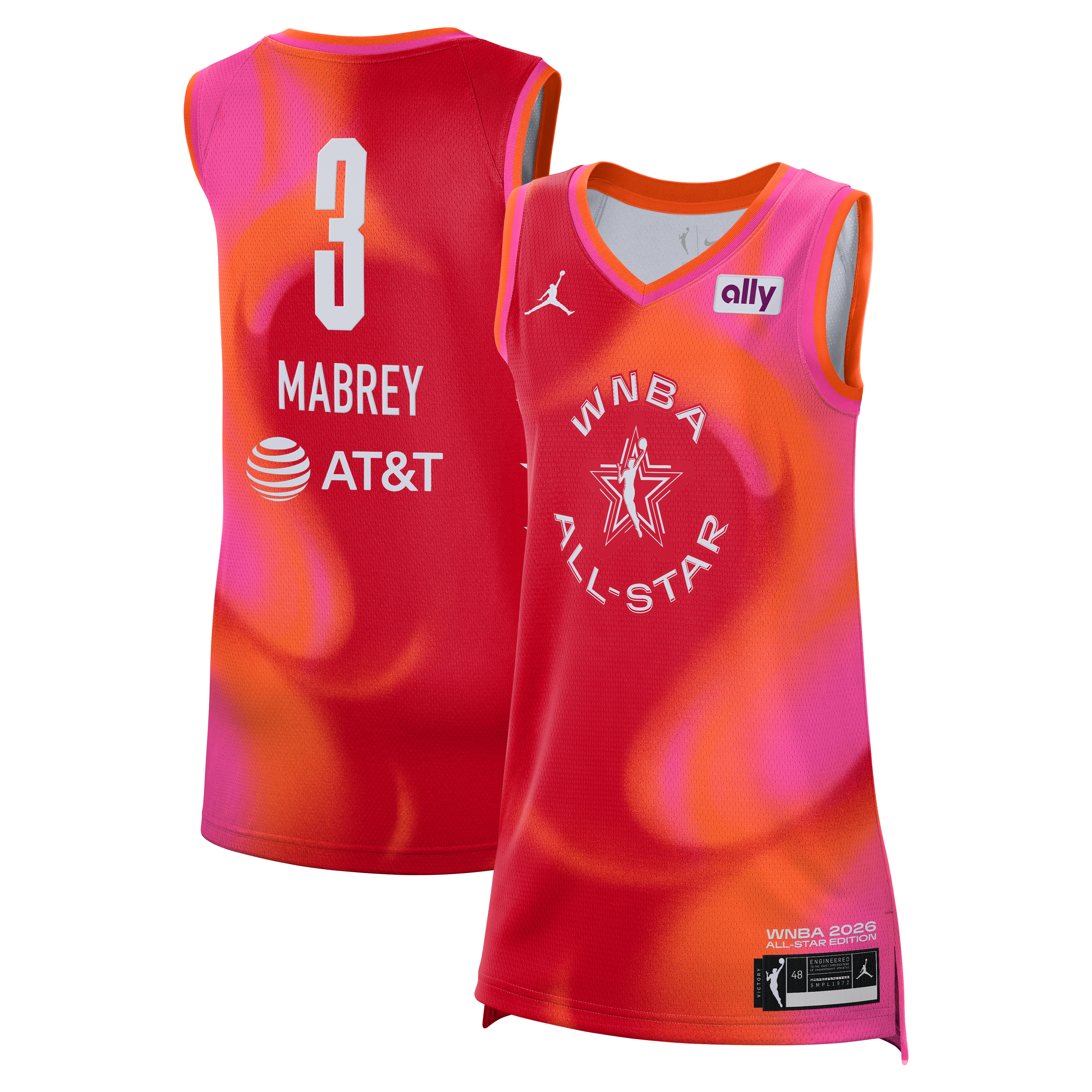 Unisex Jordan Brand Marina Mabrey Red 2026 WNBA All-Star Game Victory Jersey
