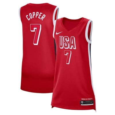 Kahleah Copper USA Basketball Nike Unisex 2026 FIBA Women's World Cup Jersey - Red