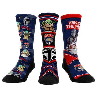  Florida Panthers Rock Em Unisex The Mandalorian 3-Pack Crew Socks
