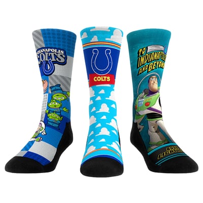  Indianapolis Colts Rock Em Unisex Toy Story 3-Pack Crew Socks