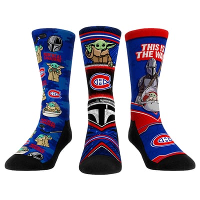  Montreal Canadiens Rock Em Unisex The Mandalorian 3-Pack Crew Socks
