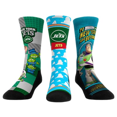  New York Jets Rock Em Unisex Toy Story 3-Pack Crew Socks