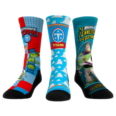 Tennessee Titans Rock Em Unisex Toy Story 3-Pack Crew Socks