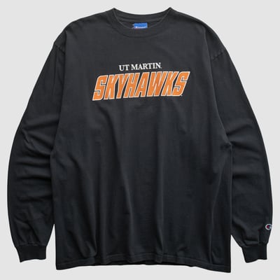 University of Tennessee - Martin Champion 2000s Long Sleeve T-shirt - Black - L by Fanatics Real Vintage