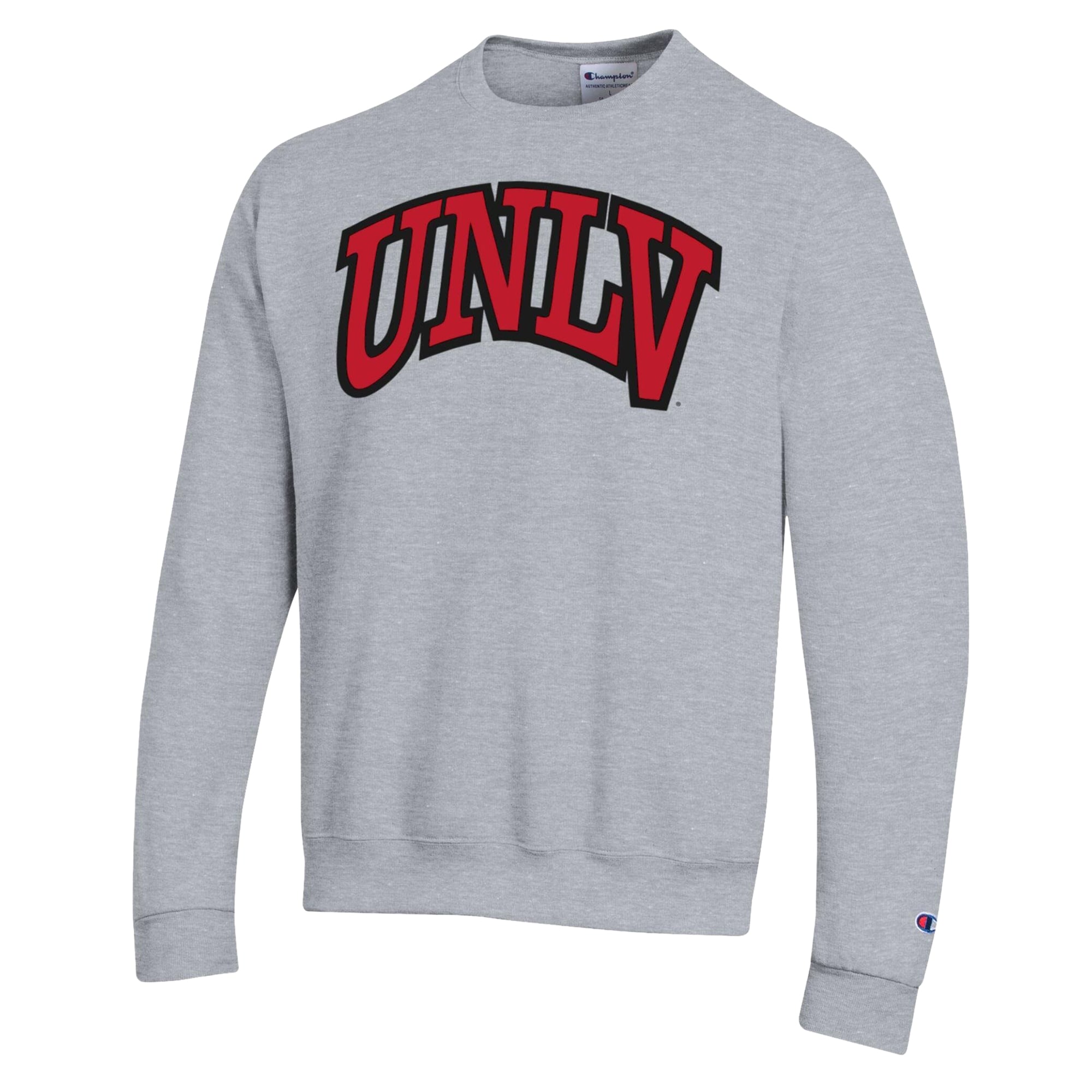 Sweat-shirt Champion pour homme, gris chiné, UNLV Rebels Arch Powerblend