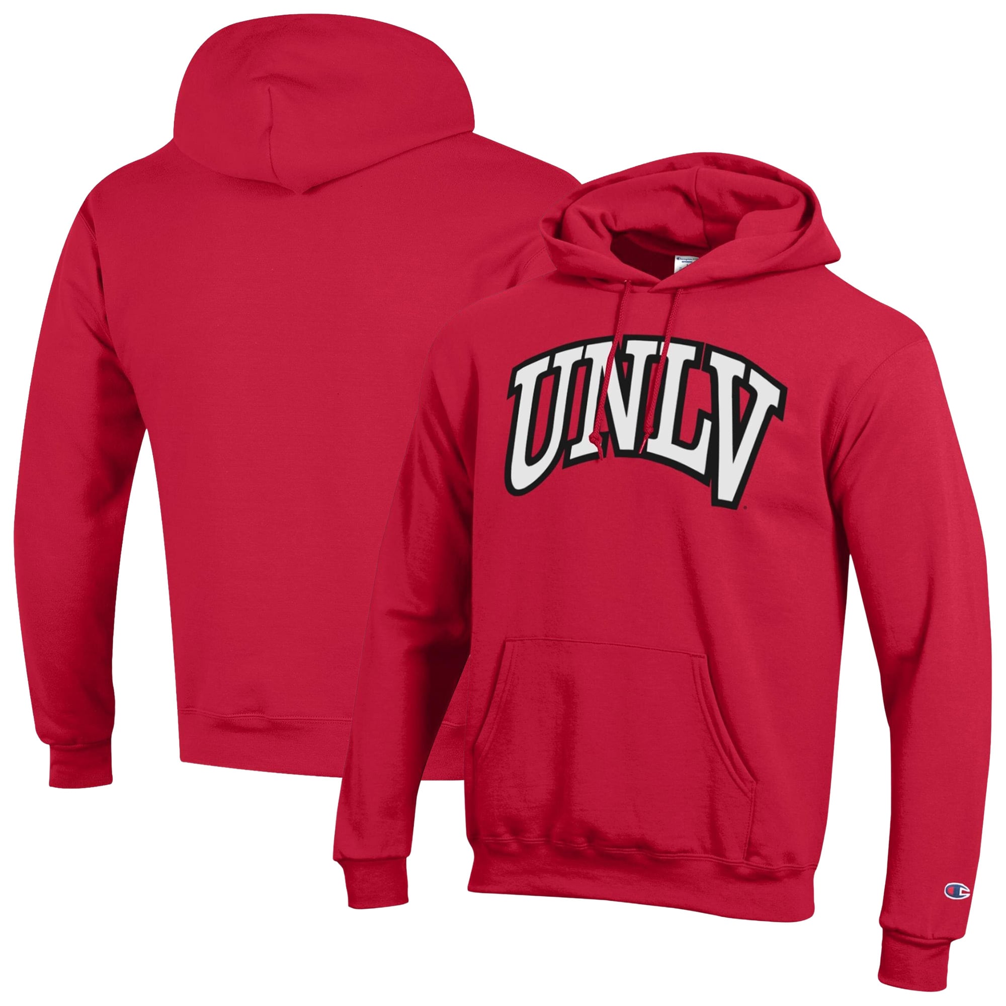 Sweat à capuche Champion Scarlet UNLV Rebels Powerblend pour homme