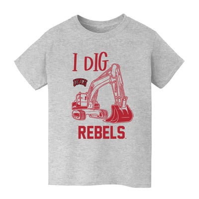 UNLV Rebels Vive La Fete Youth Excavator T-Shirt - Gray