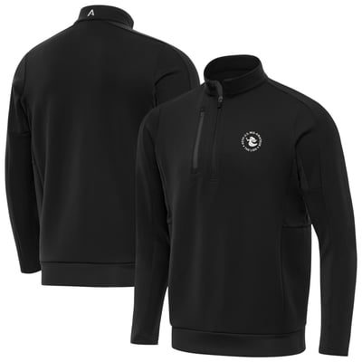 Men's 2026 U.S. Mid-Amateur Antigua Black Generation Quarter-Zip Pullover